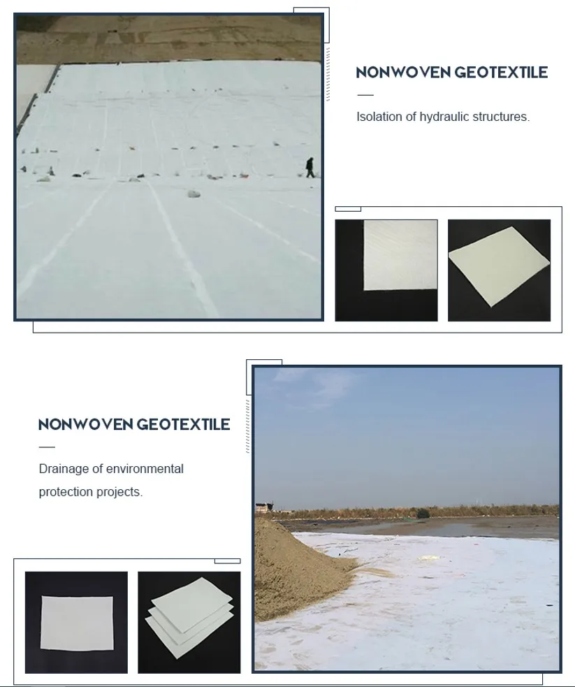 Wyroby z tkaniny PET/PP Spunbond Geotextile do zbiorników Jeziora sztuczne Odpady stawy Wysypy odpadów Filtracja Izolacja 1