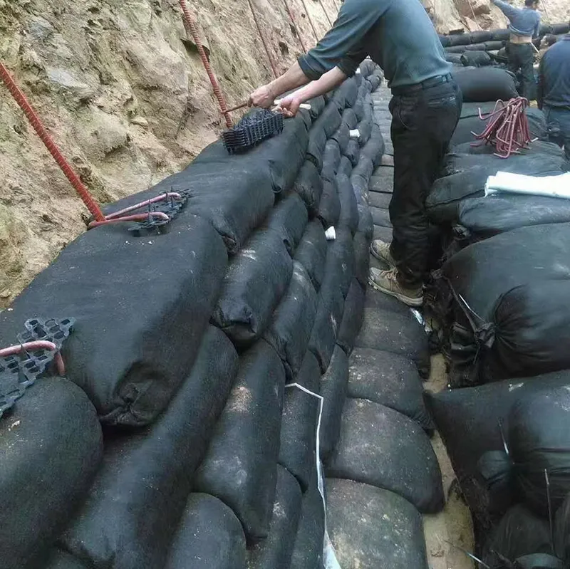 Przemysł 40*80cm Geotextile Geobag do ochrony zbocza autostrady Geotextile Geobag zalesianie sadzenie trawy Kontrola powodzi Geotextile Geobag 7