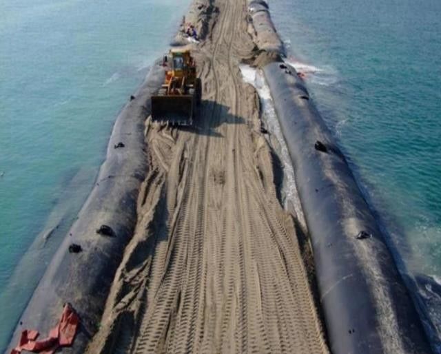 Pogłębione geowłókniny Torby odwadniające Geotube Worki filtrujące osady