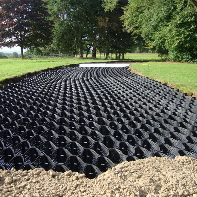 HDPE Grill Grid System Material Driveway Textured Geocell For Road Reinforcement Grass Net Paving