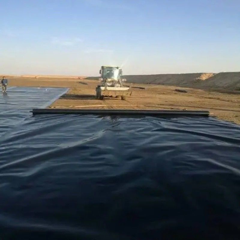HDPE Geomembrane Waterproofing Liner / Pool Liner / Georid Road Construction Material Landfill Biogas Digester