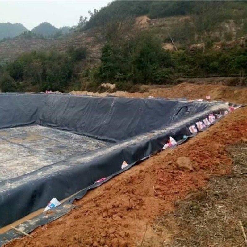 HDPE Geomembrane Waterproofing Liner / Pool Liner / Georid Road Construction Material Landfill Biogas Digester