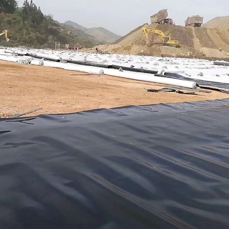 HDPE Geomembrane Waterproofing Liner / Pool Liner / Georid Road Construction Material Landfill Biogas Digester