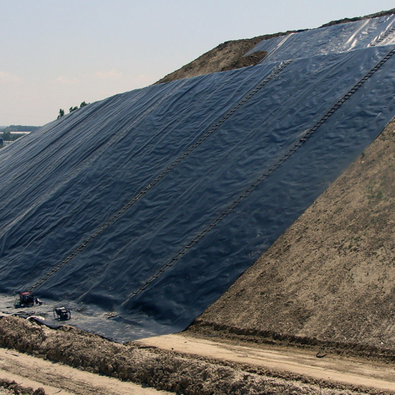 Geomembrana HDPE/LDPE 1,0 mm/1,5 mm/2,0 mm Dla wodoodporności / obudowy stawów rybnych / składowiska odpadów / sztucznego jeziora / kopalni / tamy / obudowy basenu