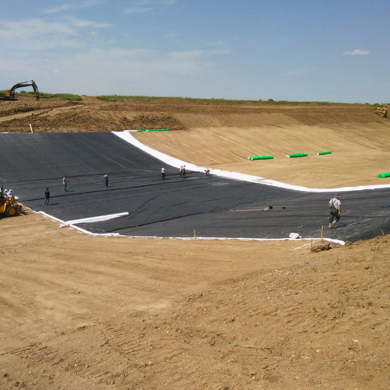 Geomembrana HDPE/LDPE 1,0 mm/1,5 mm/2,0 mm Dla wodoodporności / obudowy stawów rybnych / składowiska odpadów / sztucznego jeziora / kopalni / tamy / obudowy basenu