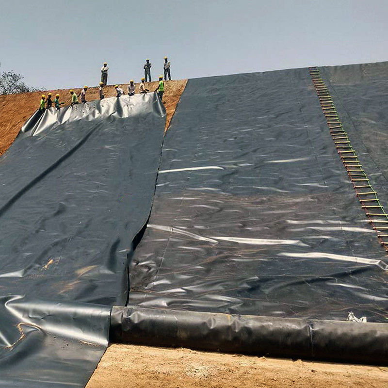 Geomembrana HDPE/LDPE 1,0 mm/1,5 mm/2,0 mm Dla wodoodporności / obudowy stawów rybnych / składowiska odpadów / sztucznego jeziora / kopalni / tamy / obudowy basenu