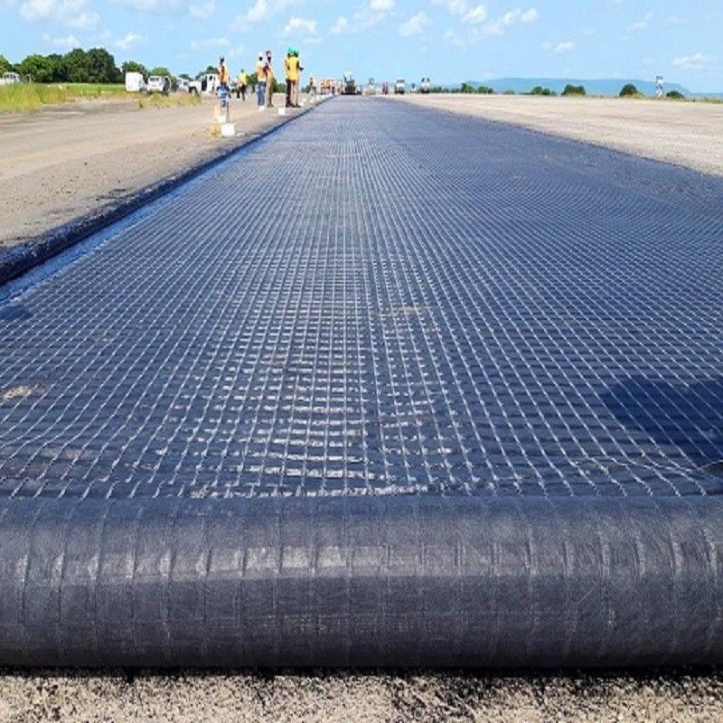Geogrid z włókien szklanych dla inżynierii budowlanej Wielkość siatki mm 12,5 * 12,5 mm