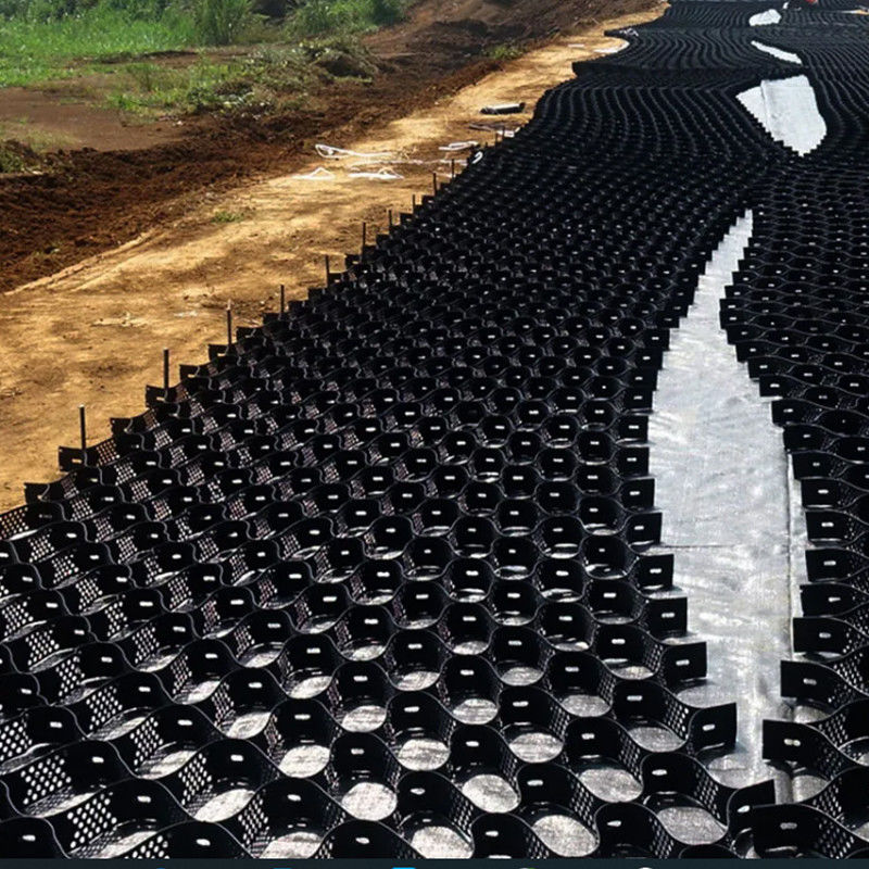 System podgruntowy wzmocnienia komórkowego Geocell Grave Grid System HDPE / PP Geocell For Roadbed