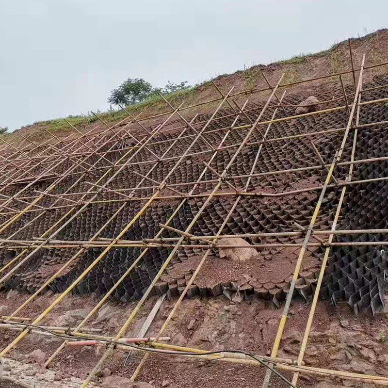 System podgruntowy wzmocnienia komórkowego Geocell Grave Grid System HDPE / PP Geocell For Roadbed