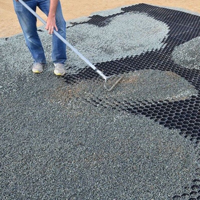 Ciężkie płytki trawienne z żwirem, płytki trawienne HDPE z tworzyw sztucznych, płytki trawienne do podjazdu