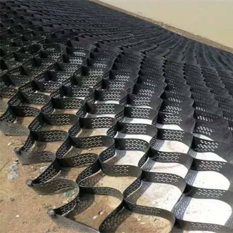 250mm 75mm 100mm 150mm Hdpe Geocell Wysokiej tekstury HDPE Miodoborowa żwirówka Plast Geocell bezpośrednia cena fabryczna