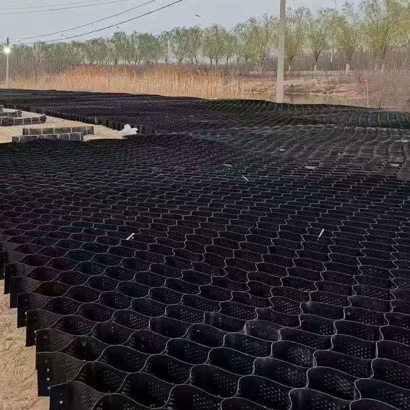 Textured and Perforated HDPE Honeycomb Plastic Geocell Gravel Grid for Road Construction Stabilization