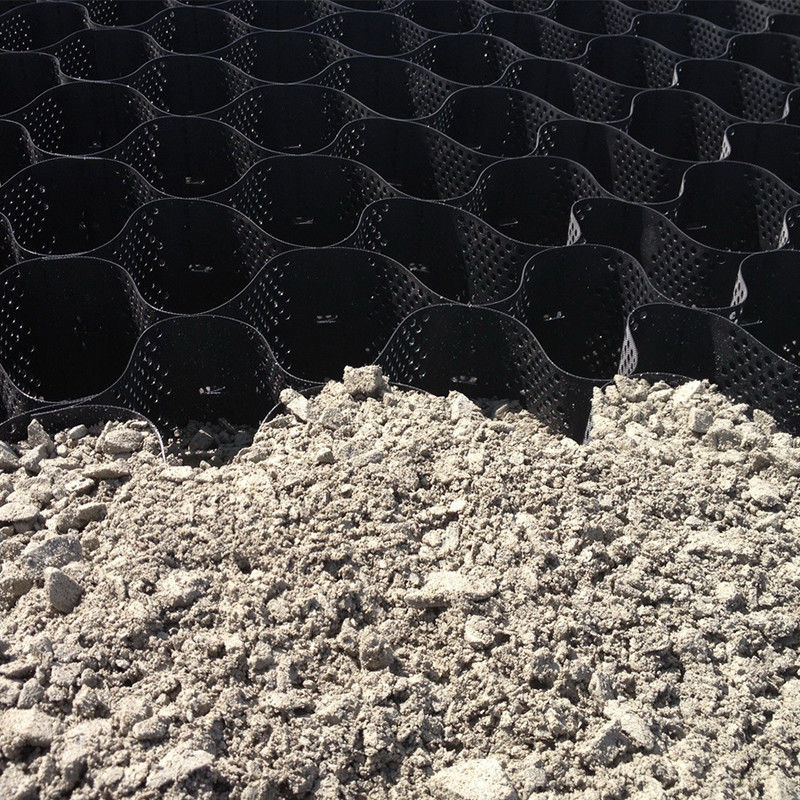 HDPE Plastic Geocell Paved Grid Black HDPE Geocell for Soft Basement Reinforcement Low Cost Gravel Stabilizer Geocell w budowie dróg