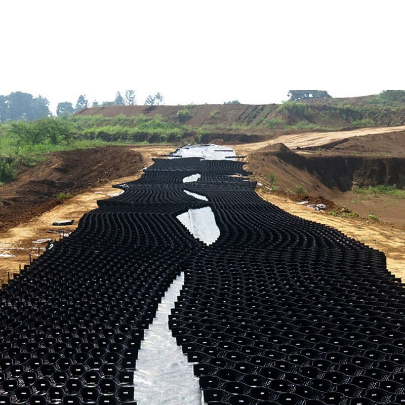 Grunt Grid Polyethylene Honeycomb Geocells Plastic HDPE Permeable Grass Pavers Żwir Grid HDPE Geocell For Driveway