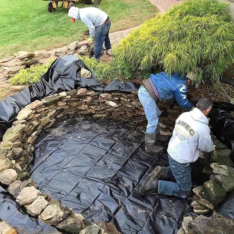 Geomembranowy podkład do stawów 0,5 mm 1 mm 1,5 mm 2 mm HDPE LDPE Lldpe PVC EVA Geomembranowy podkład do stawów