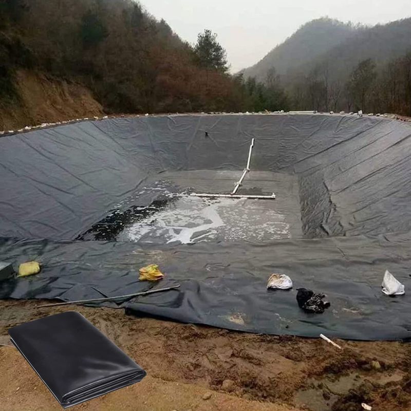 Styl przemysłowy 1mm Geomembrane Liner na staw HDPE Plastic Liner Geomembrane Liner na staw dla ryb Made PVC LDPE LLDPE PP Materiały do składowania odpadów