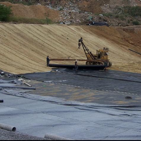 Styl przemysłowy 1mm Geomembrane Liner na staw HDPE Plastic Liner Geomembrane Liner na staw dla ryb Made PVC LDPE LLDPE PP Materiały do składowania odpadów
