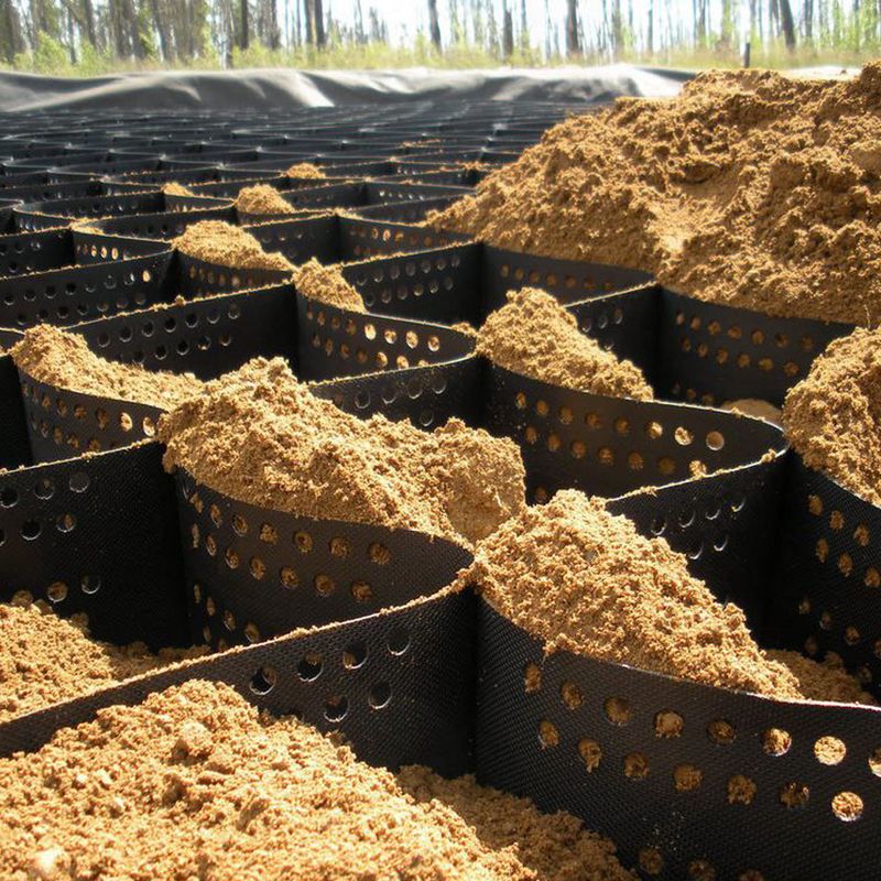 Wysokiej wytrzymałości poliester jednoszywa sieć geograficzna do wzmocnienia gleby, wsparcia geocell i różnych zastosowań inżynierii cywilnej Trwała, niezawodna i awaryjna