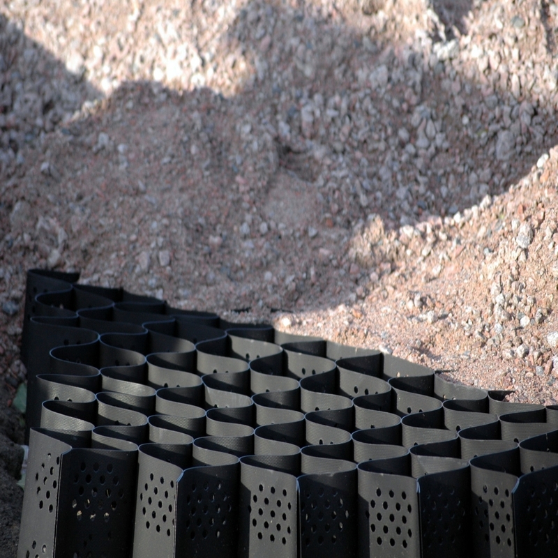 Teksturowane z otworami HDPE Geocell Wysoki komórkowy system zamknięcia pęcherz miodowy HDPE Geocell dla dróg Fundacja Ochrona nachylenia Parking Driveway Wall