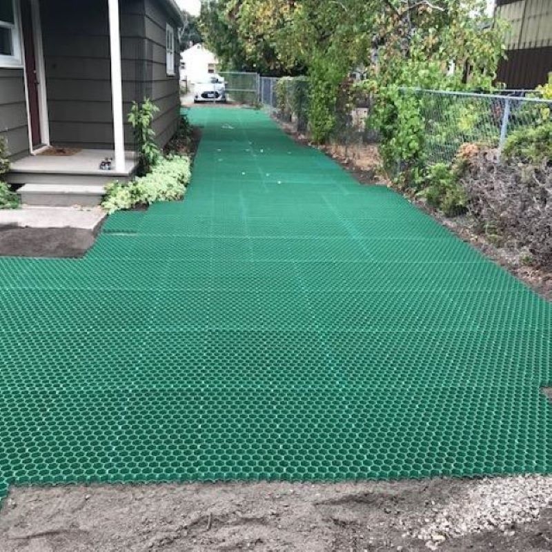 Plastikowa kratka trawnikowa do utwardzania parkingu, kratka żwirowa do komercyjnego zagospodarowania terenu, produkty zazieleniania, ścieżka golfowa, projekt ścieżki ogrodowej