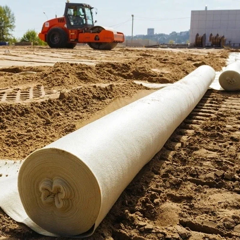 Wyroby z tkaniny PET/PP Spunbond Geotextile do zbiorników Jeziora sztuczne Odpady stawy Wysypy odpadów Filtracja Izolacja