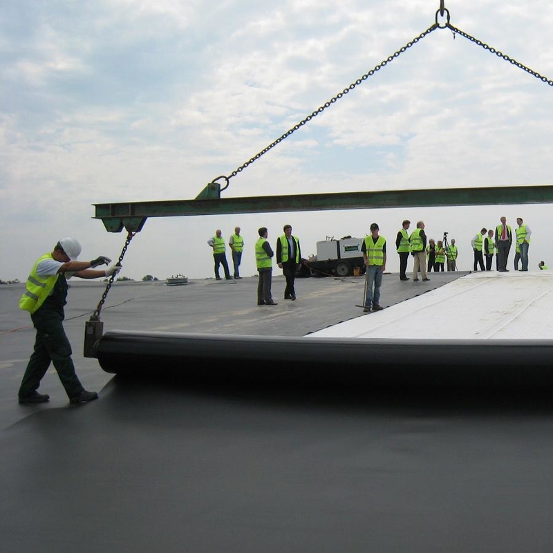 Wyroby rybne z polietylenu na zewnątrz Geomembrana Liner do stawu HDPE Liner do zamknięcia Duży Liner do stawu wodoodporny Geomembrana Liner do stawu