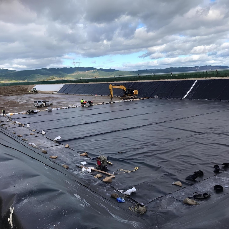 Wyroby rybne z polietylenu na zewnątrz Geomembrana Liner do stawu HDPE Liner do zamknięcia Duży Liner do stawu wodoodporny Geomembrana Liner do stawu