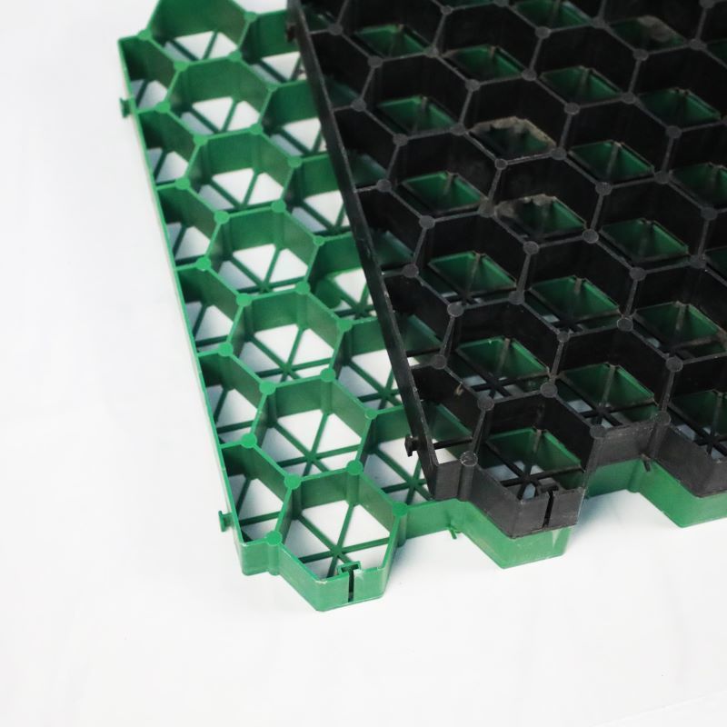 Flat Top High Quality Plastic Grass Grid Paver Erosion Control Grass Grid for Driveway Road Slope Retaining Wall Outdoor Use Garden Landscape Park Grass Plastic Grass Grid Planting Drainage