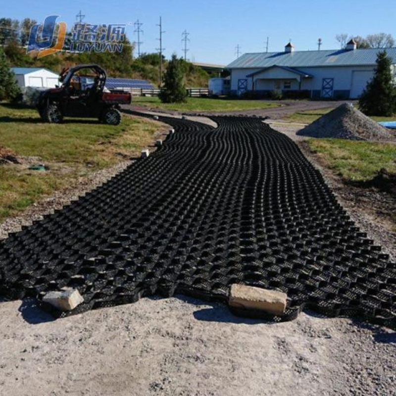 HDPE Geocell Industrial Paving Geocell for Road Grid Outdoor Driveway Durable Retaining Wall Ground Enhancement Honeycomb System