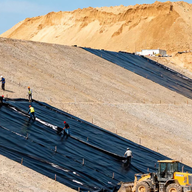 High Strength HDPE Geomembrane Pond Liner Is Suitable for Tailings Storage and Sealing Projects