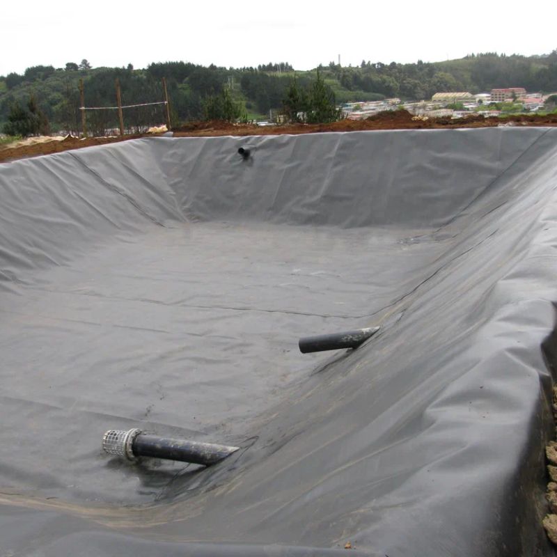 /Twarda czarna liner Hdpe / wodoodporny liner stawu / geomembrana polietylenowy /